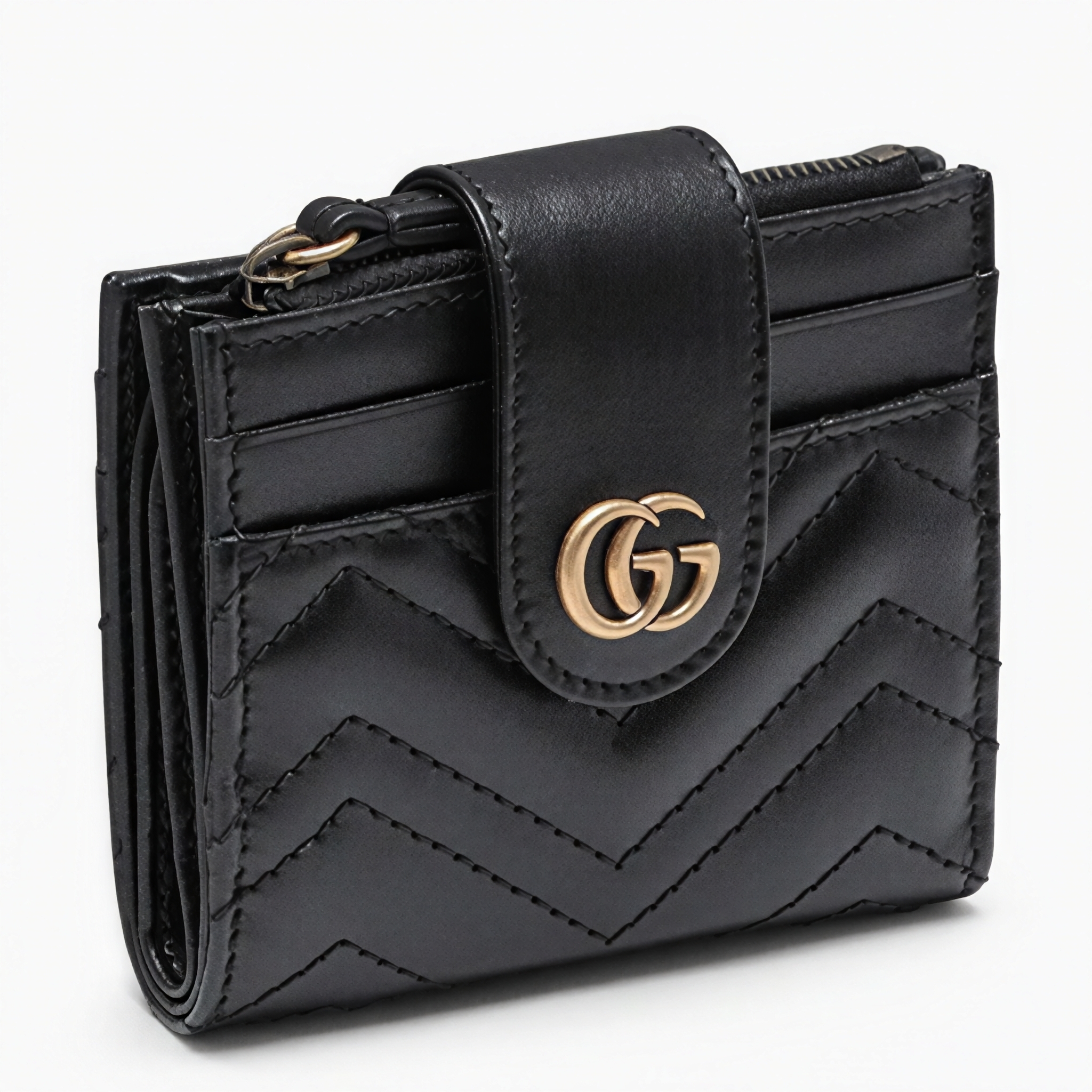 Gucci Classic Luxury Leather Slender Wallet