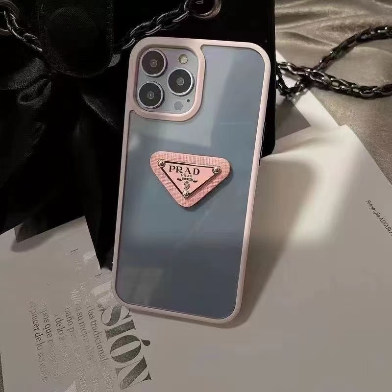 Simple Metal Triangle Label PR iPhone Case