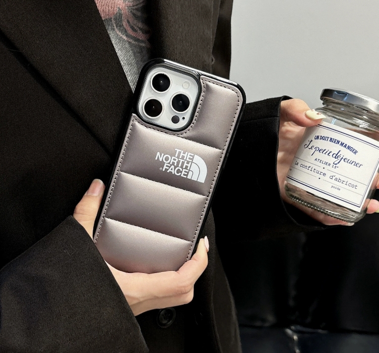 3D Goose Down Socket iPhone Case-Soft Cushioning