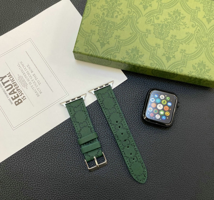 Luxury leather GG Apple Watch Bands