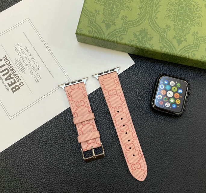 Luxury leather GG Apple Watch Bands