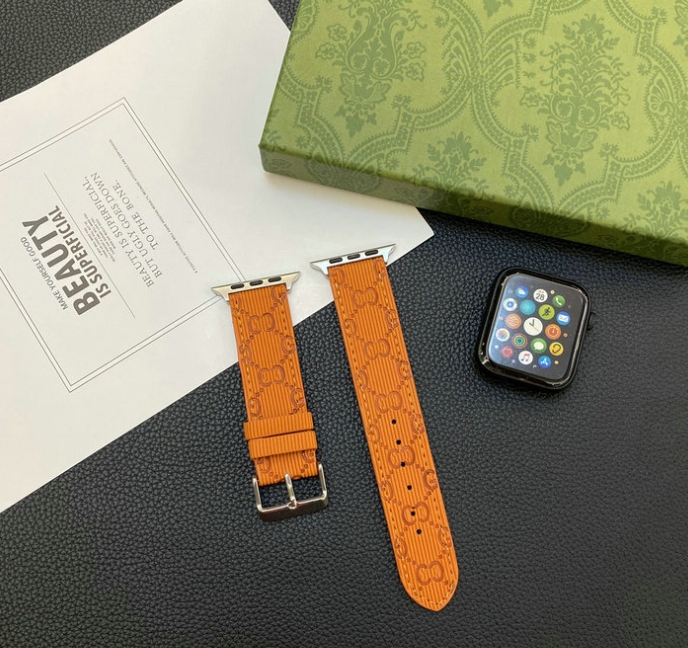 Luxury leather GG Apple Watch Bands