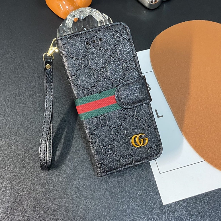 Gucci Leather iPhone Wallet Case