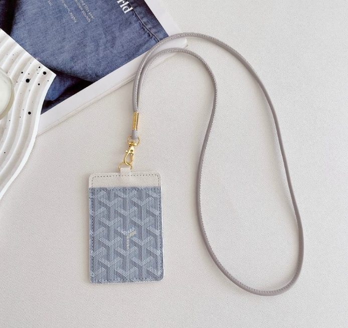 Leather Wallet Card Holder Necklace