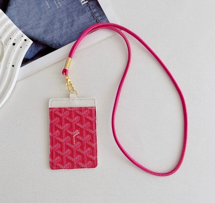 Leather Wallet Card Holder Necklace