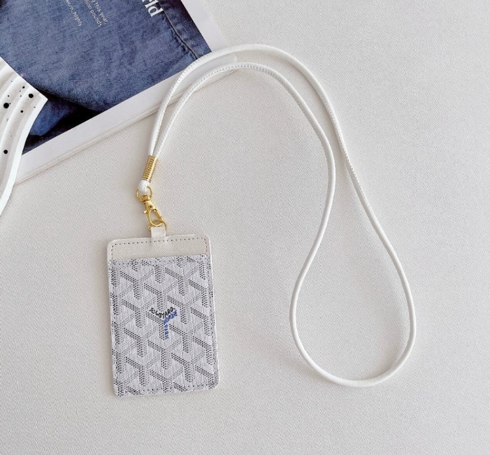 Leather Wallet Card Holder Necklace