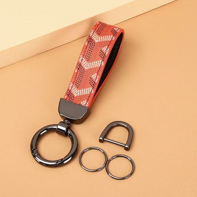 Goyard Luxury Leather Convenient Keychain-BELKCASE