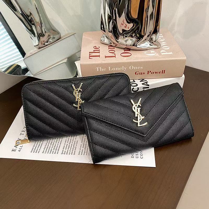 luxurious Leather Long Wallet