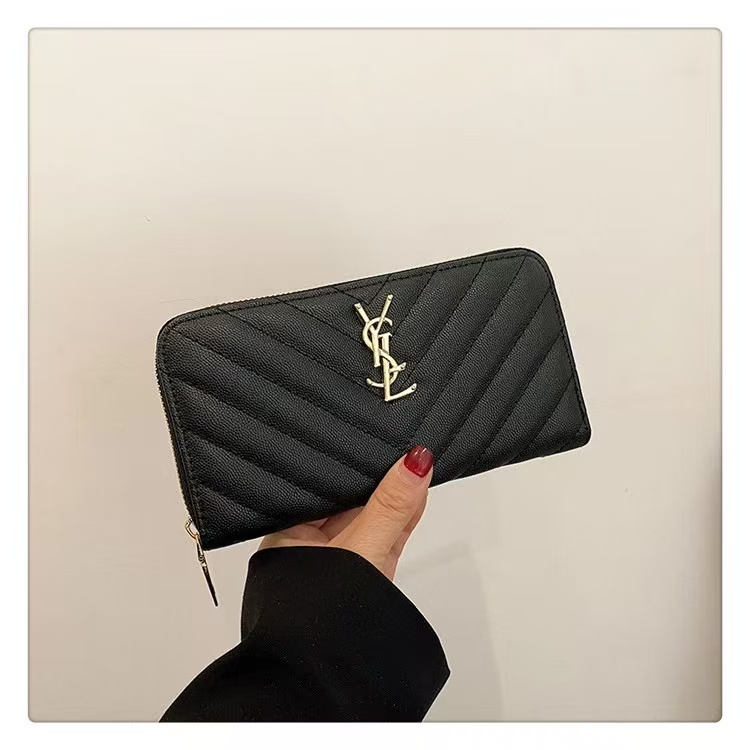 luxurious Leather Long Wallet