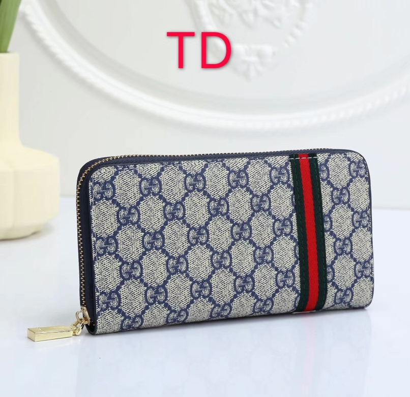 luxurious Leather Zipper Long Wallet