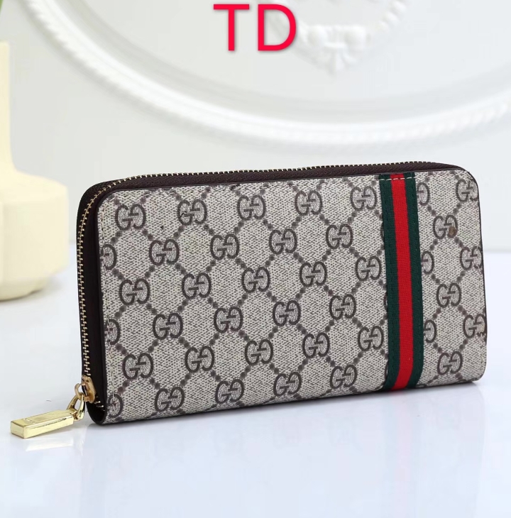 luxurious Leather Zipper Long Wallet