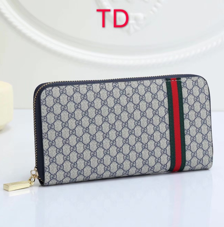 luxurious Leather Zipper Long Wallet