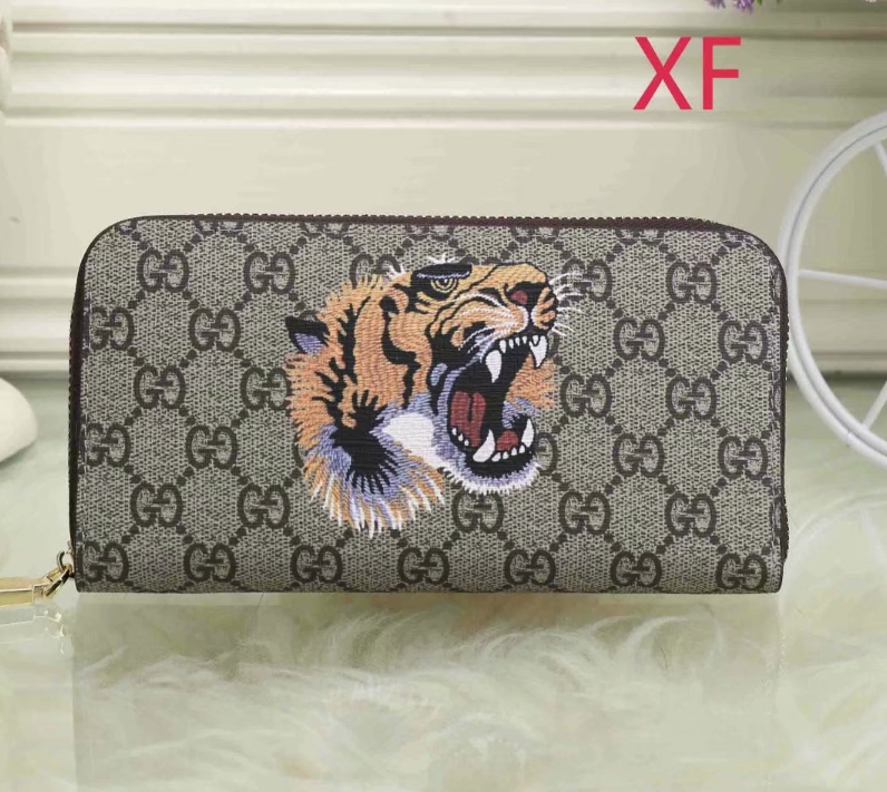 luxurious Leather Zipper Long Wallet