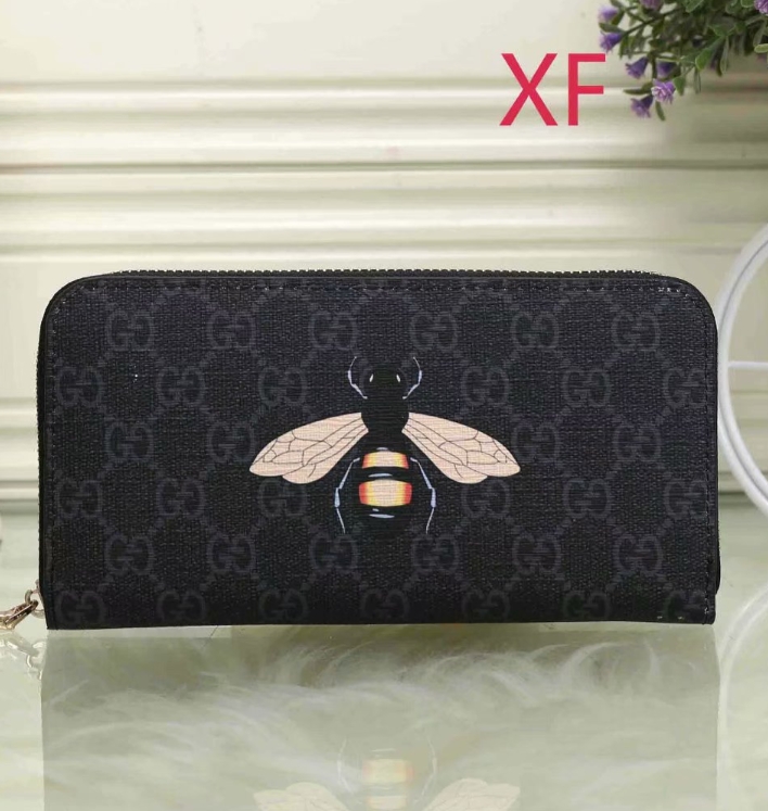 luxurious Leather Zipper Long Wallet