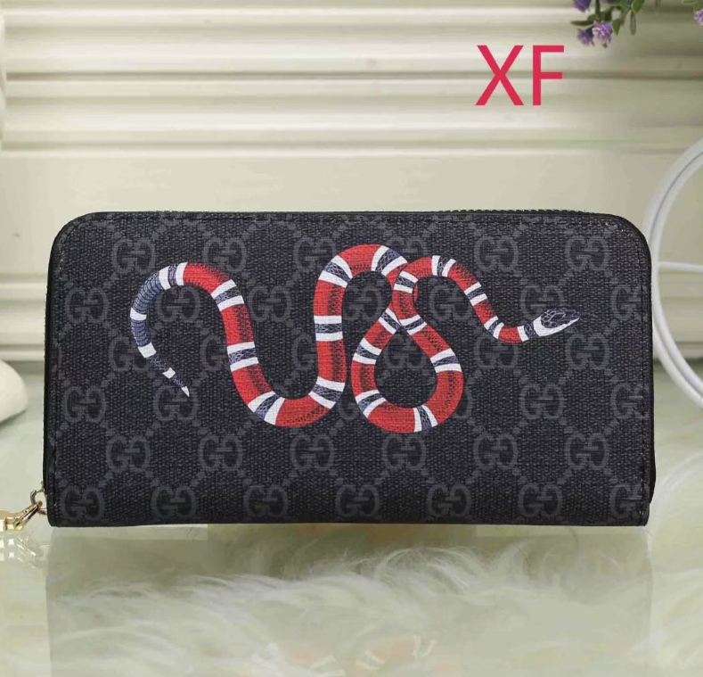 luxurious Leather Zipper Long Wallet