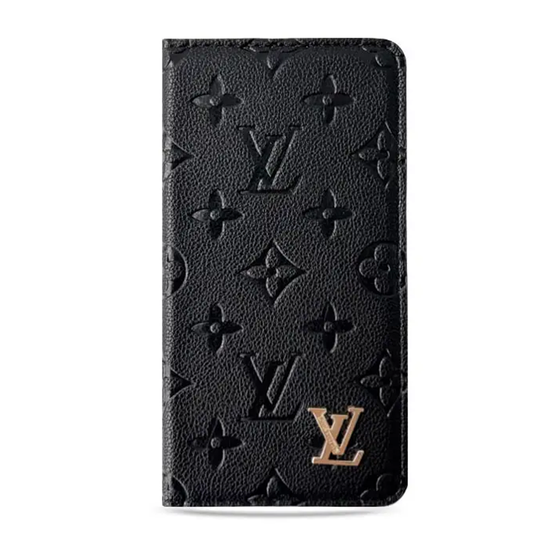 Louis Vuitton Monogram Leather iPhone Wallet Case Magnetic Flip Cover