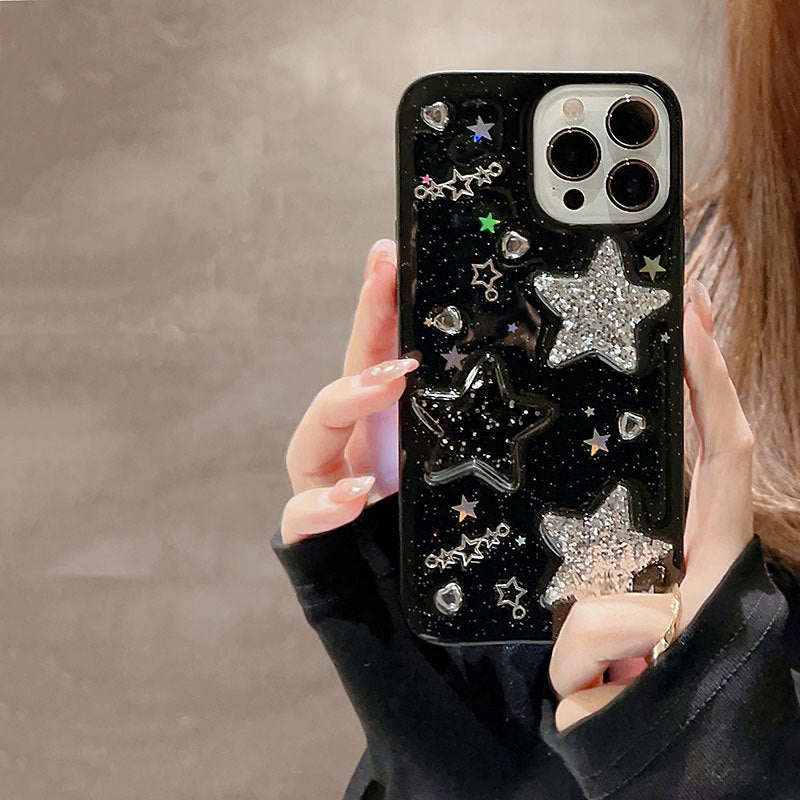 3D Star Diamond iPhone Case-BELKCASE