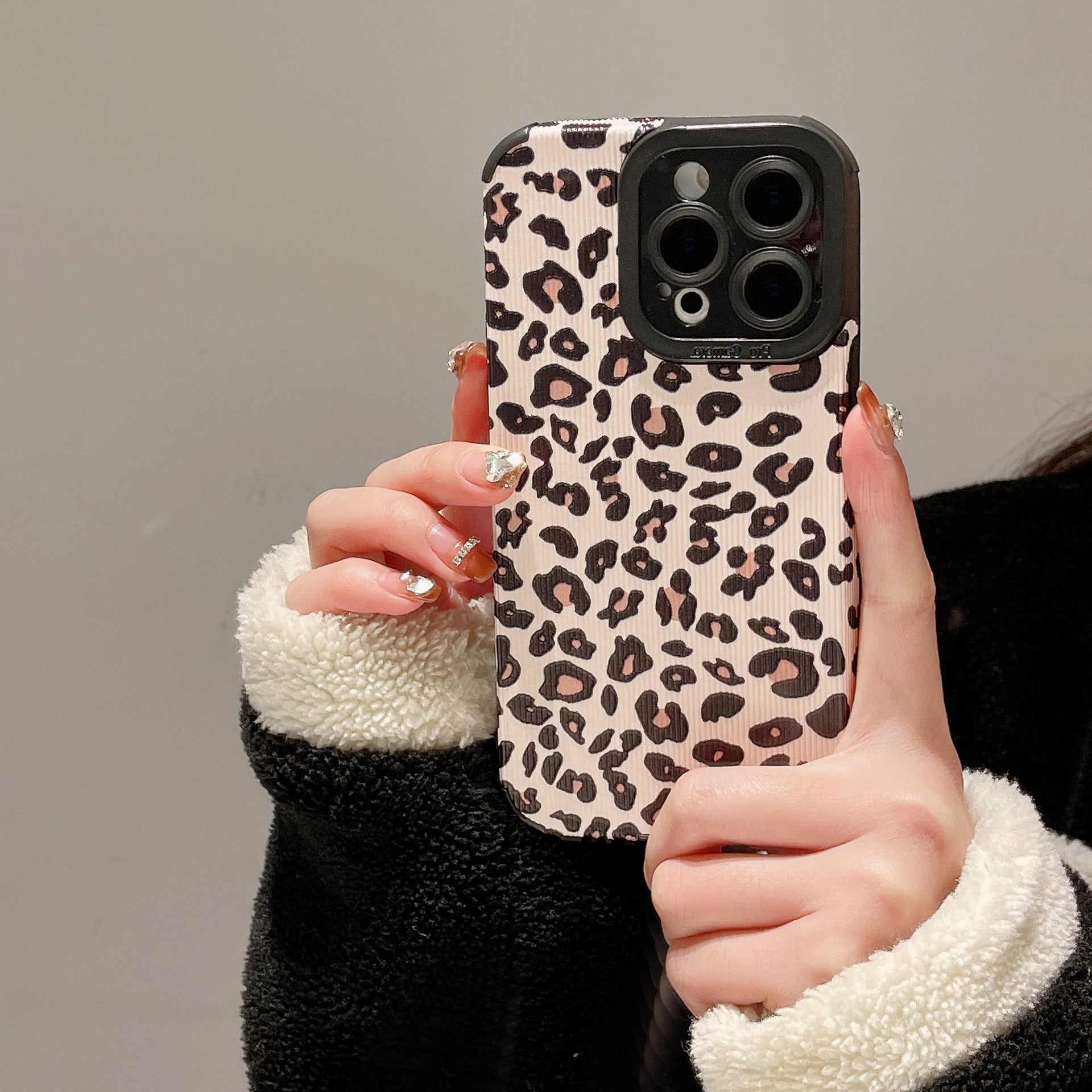 Striped leopard iPhone Case-BELKCASE