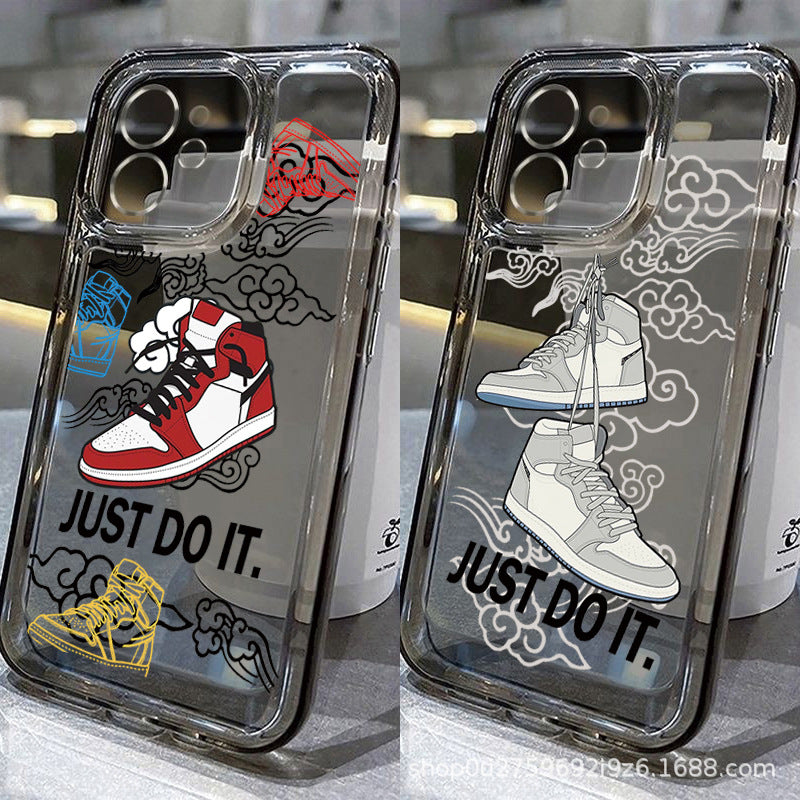 Transparent Trendy Sneakers iPhone Case