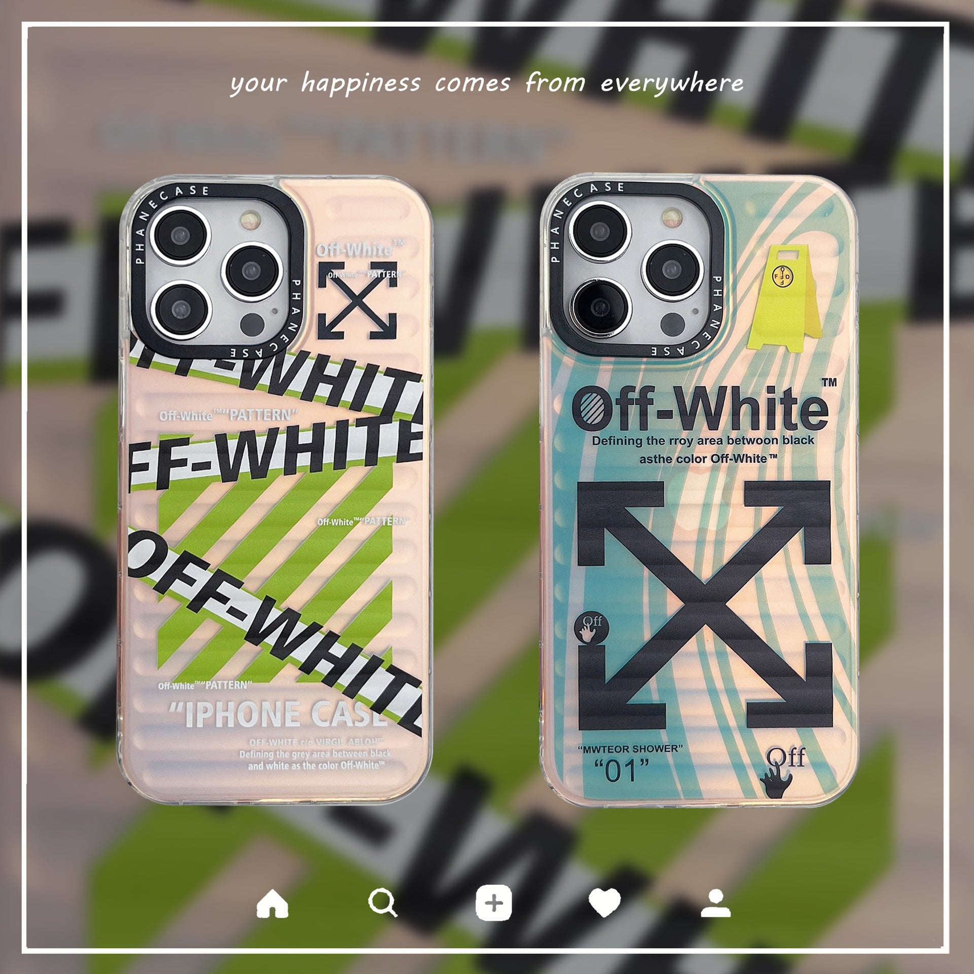 OW Laser Gradient iPhone Case