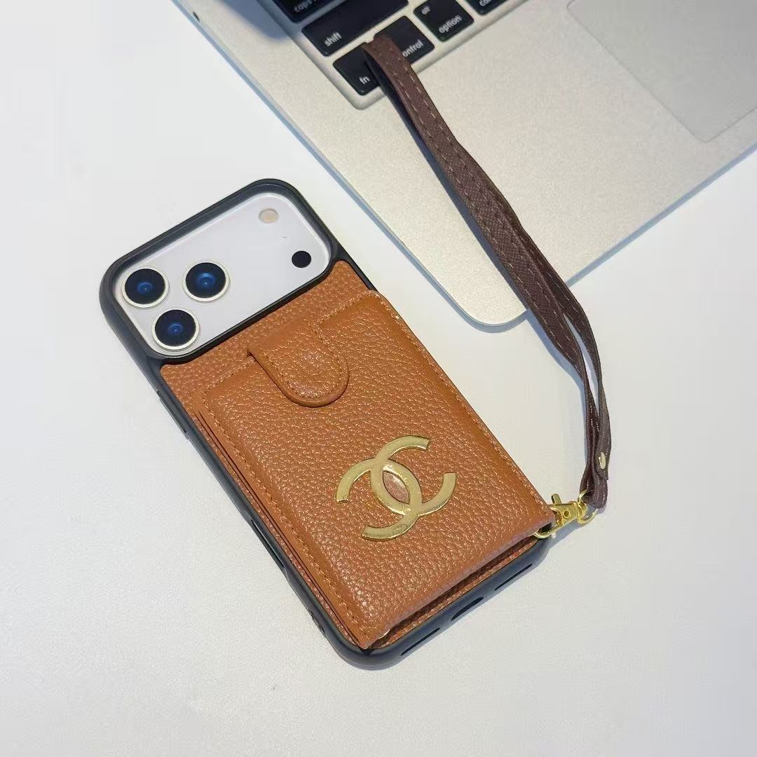Chanel Leather iPhone Wallet Case 