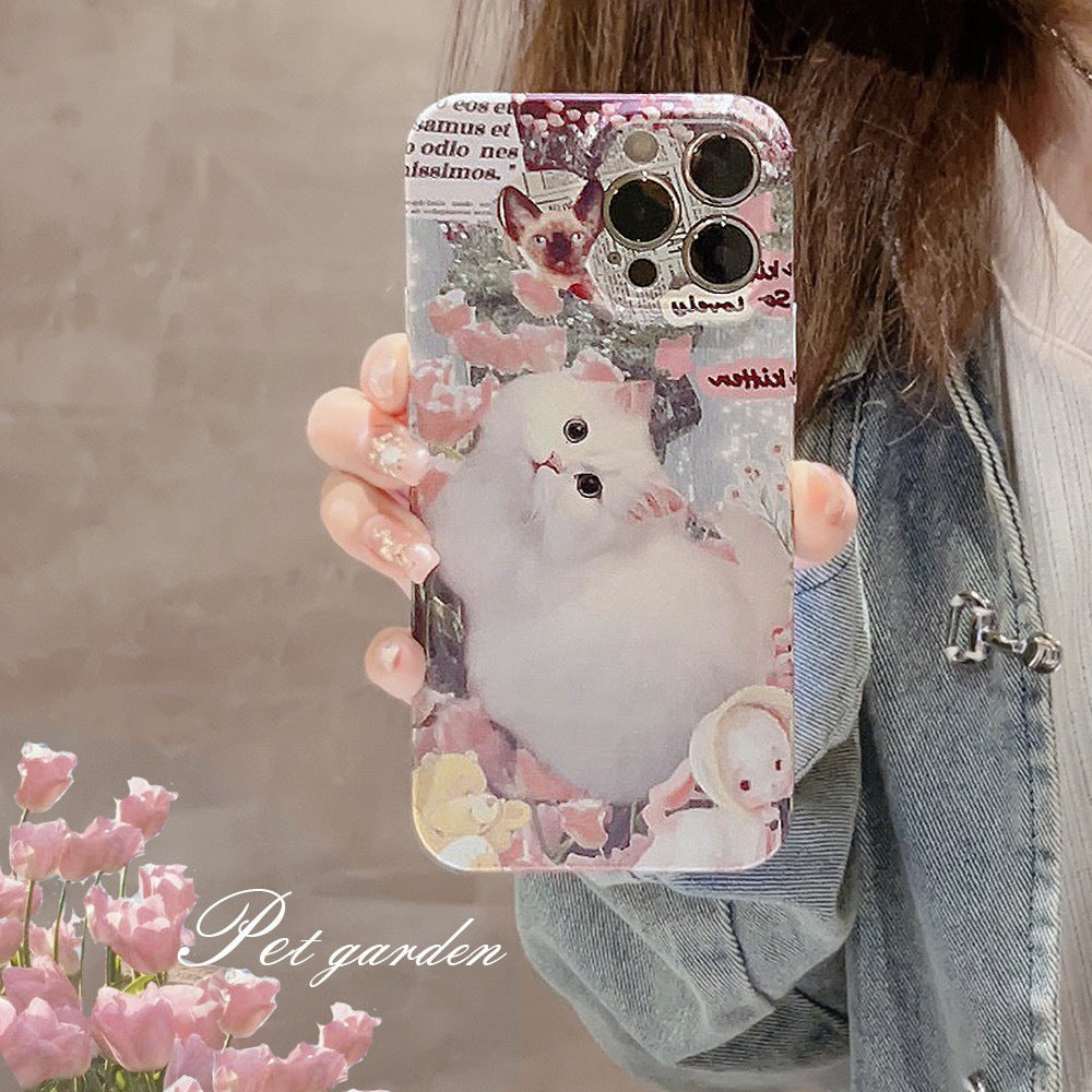 Romantic Cat iPhone Case-BELKCASE