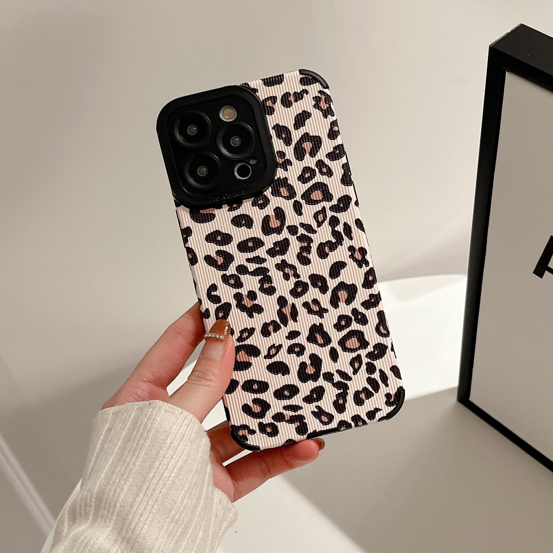 Striped leopard iPhone Case-BELKCASE
