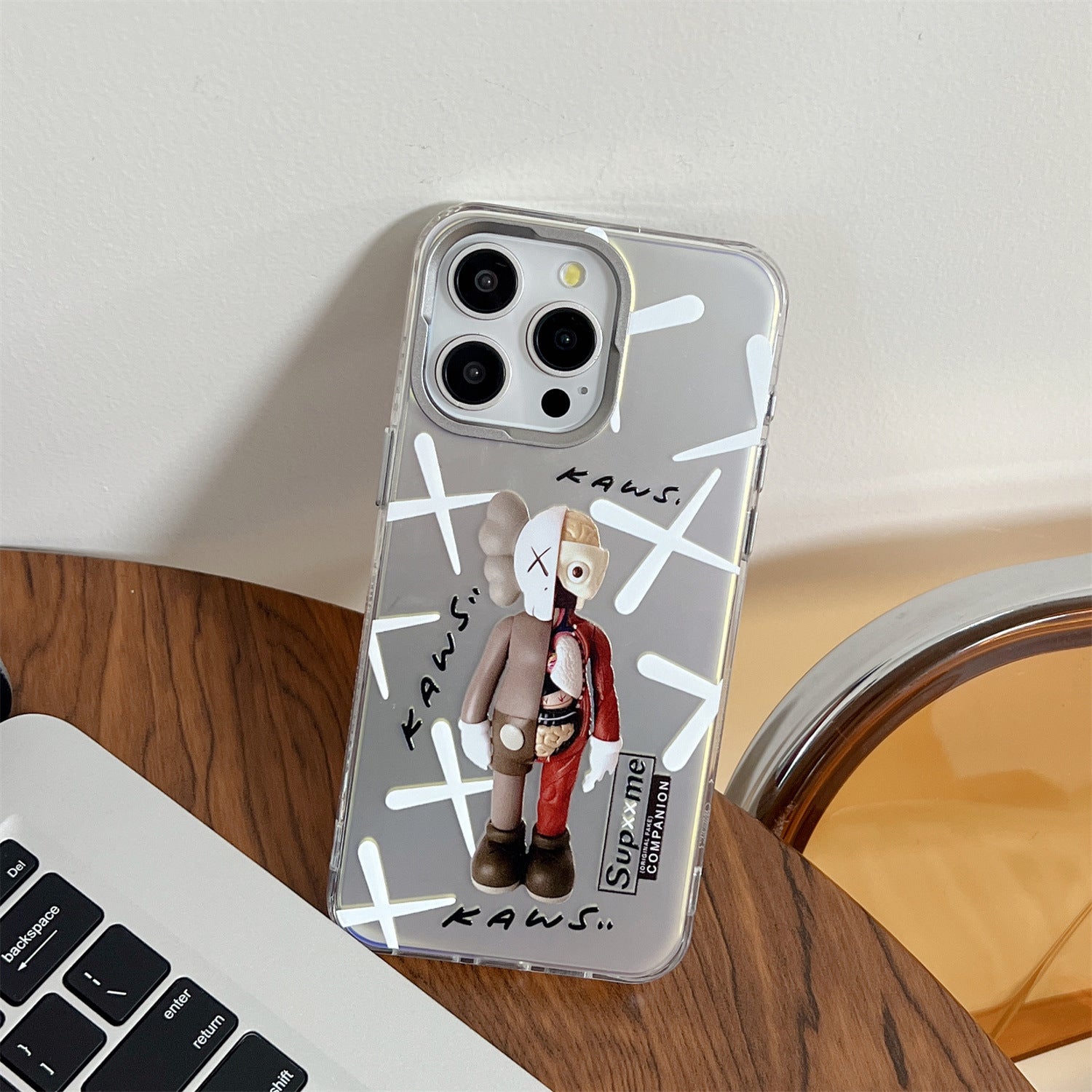 KAWS Electroplating Laser iphone Case-BELKCASE