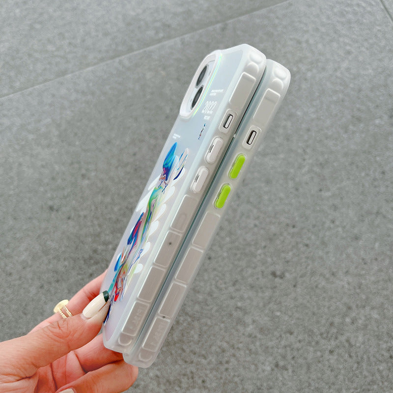 Kawsart Hologram Watercolor Violent Bear iPhone Case