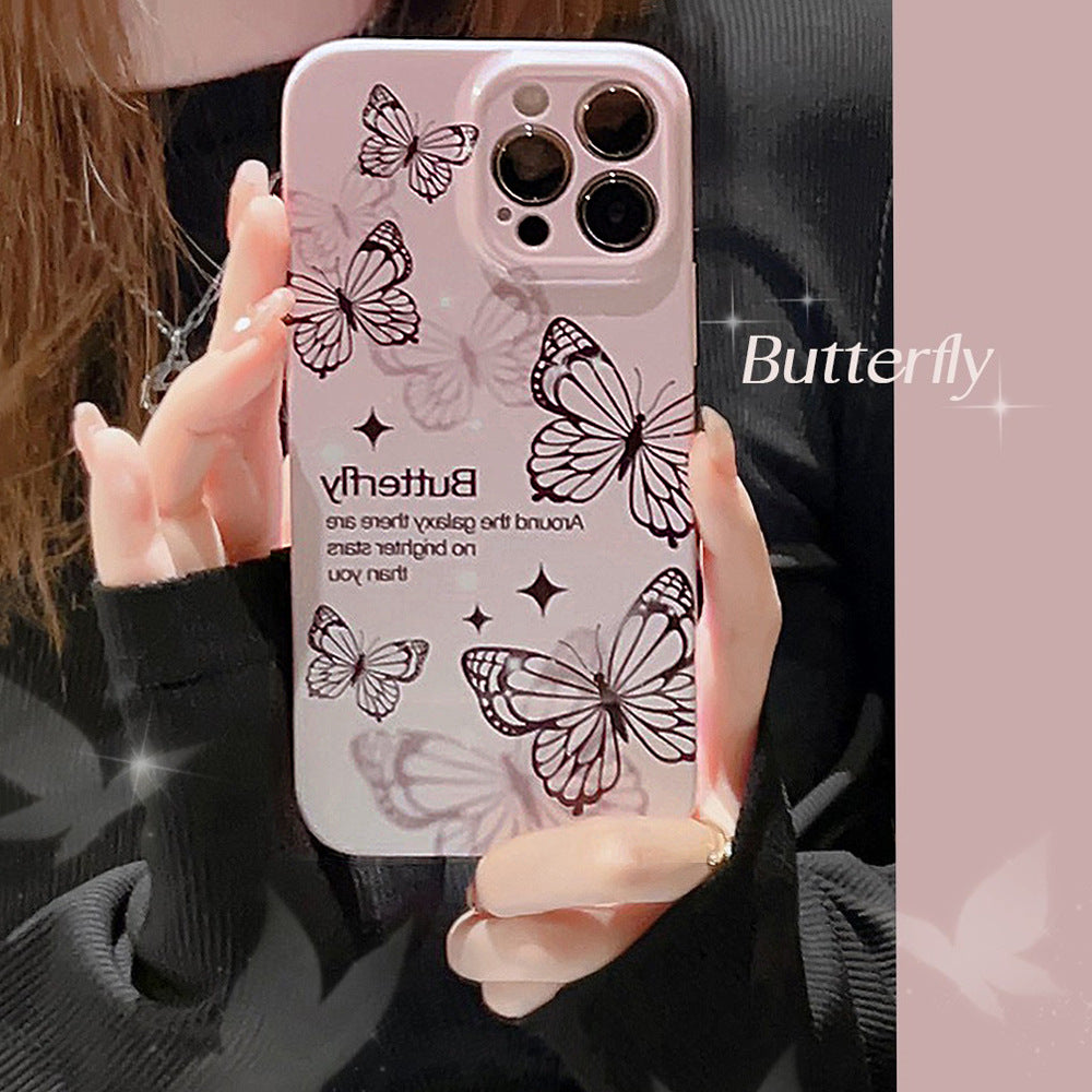 Phantom Black Butterfly iPhone Case-BELKCASE