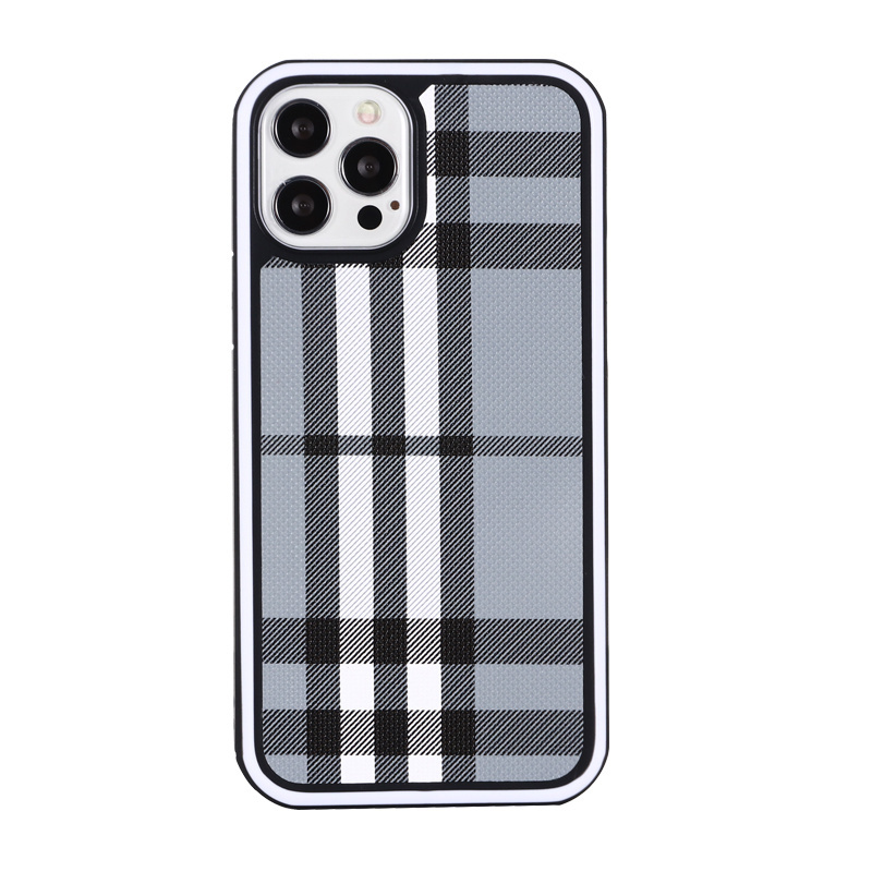  Burberry Luxury Leather iPhone Case 