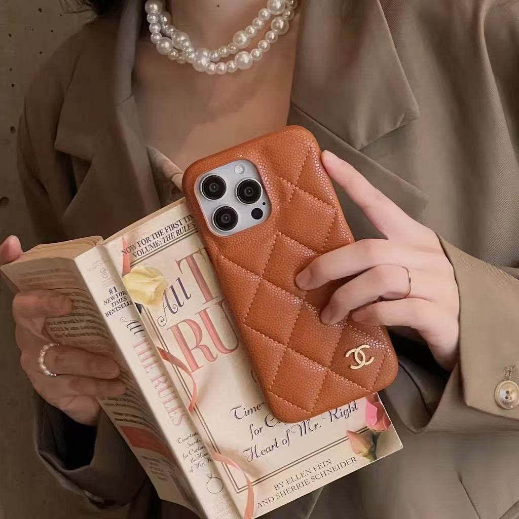 Luxury Leather Small fragrance iPhone Case