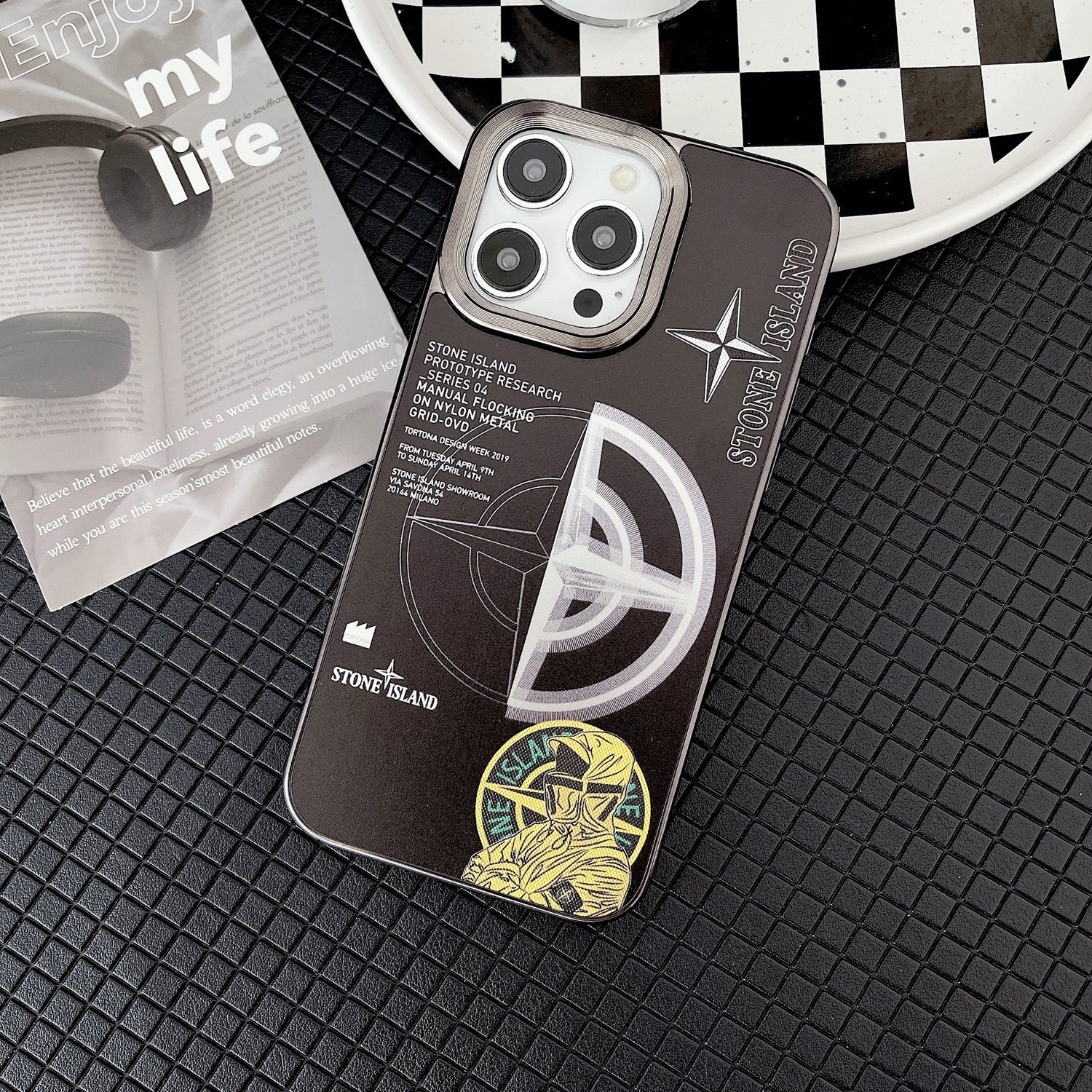  Retro SI iPhone Case Carbon Fiber Frame-BELKCASE