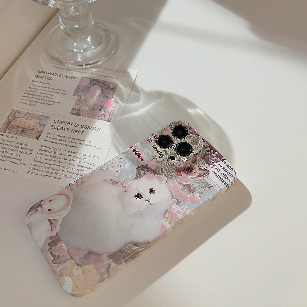 Romantic Cat iPhone Case-BELKCASE