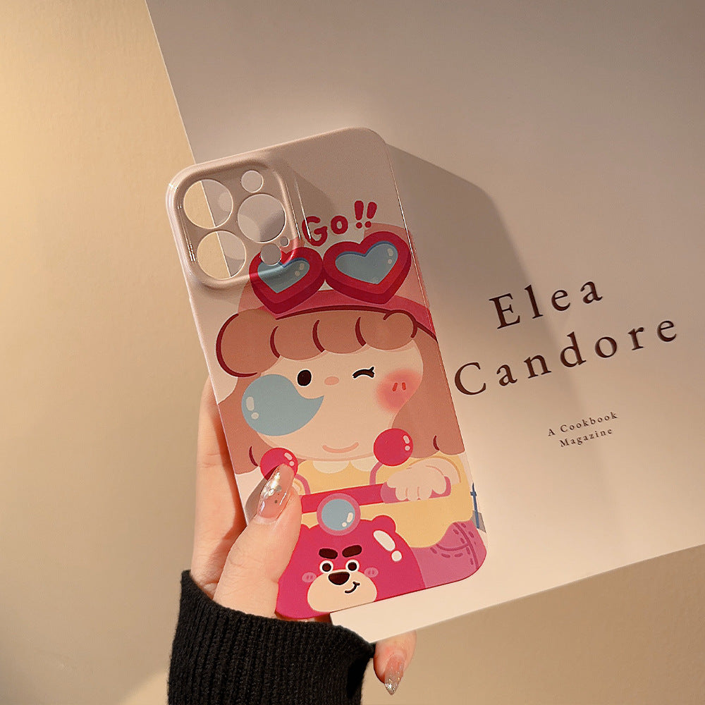 Motorcycle Girl iPhone Case-BELKCASE