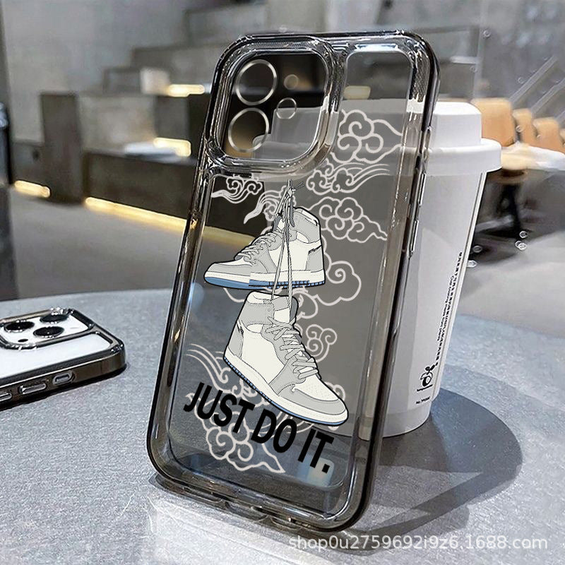 Transparent Trendy Sneakers iPhone Case