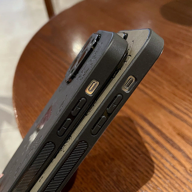 Cute classic cartoon iPhone Case Plush Leather Laser-BELKCASE