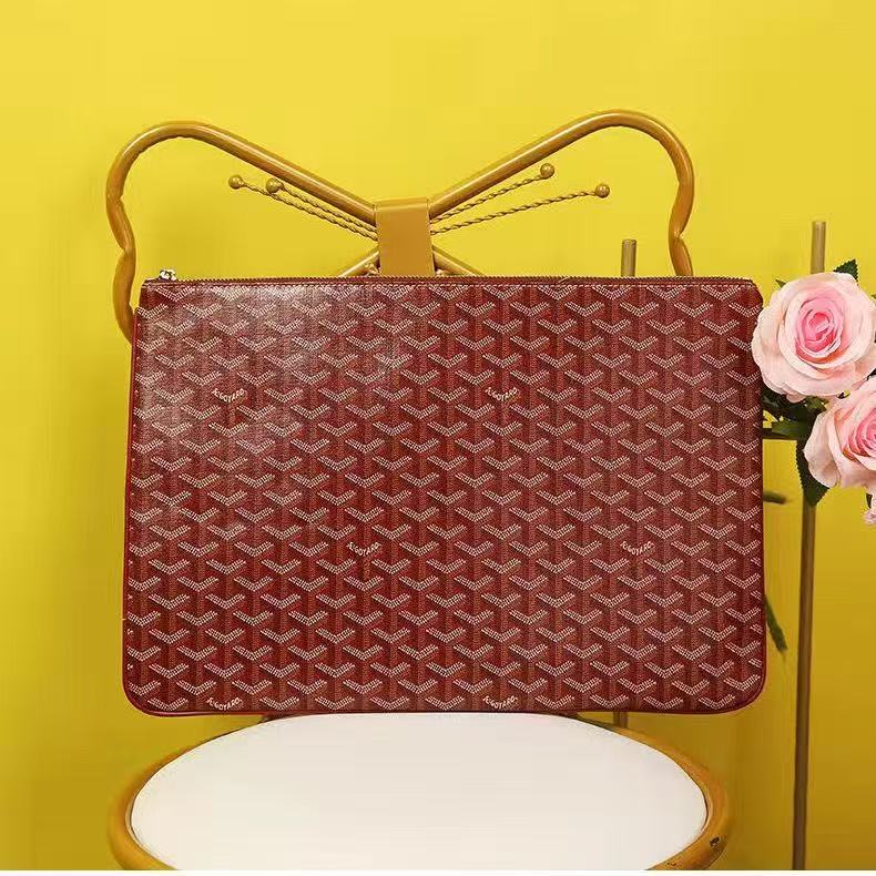 GD Classic Leather Pouch Zipper Bags