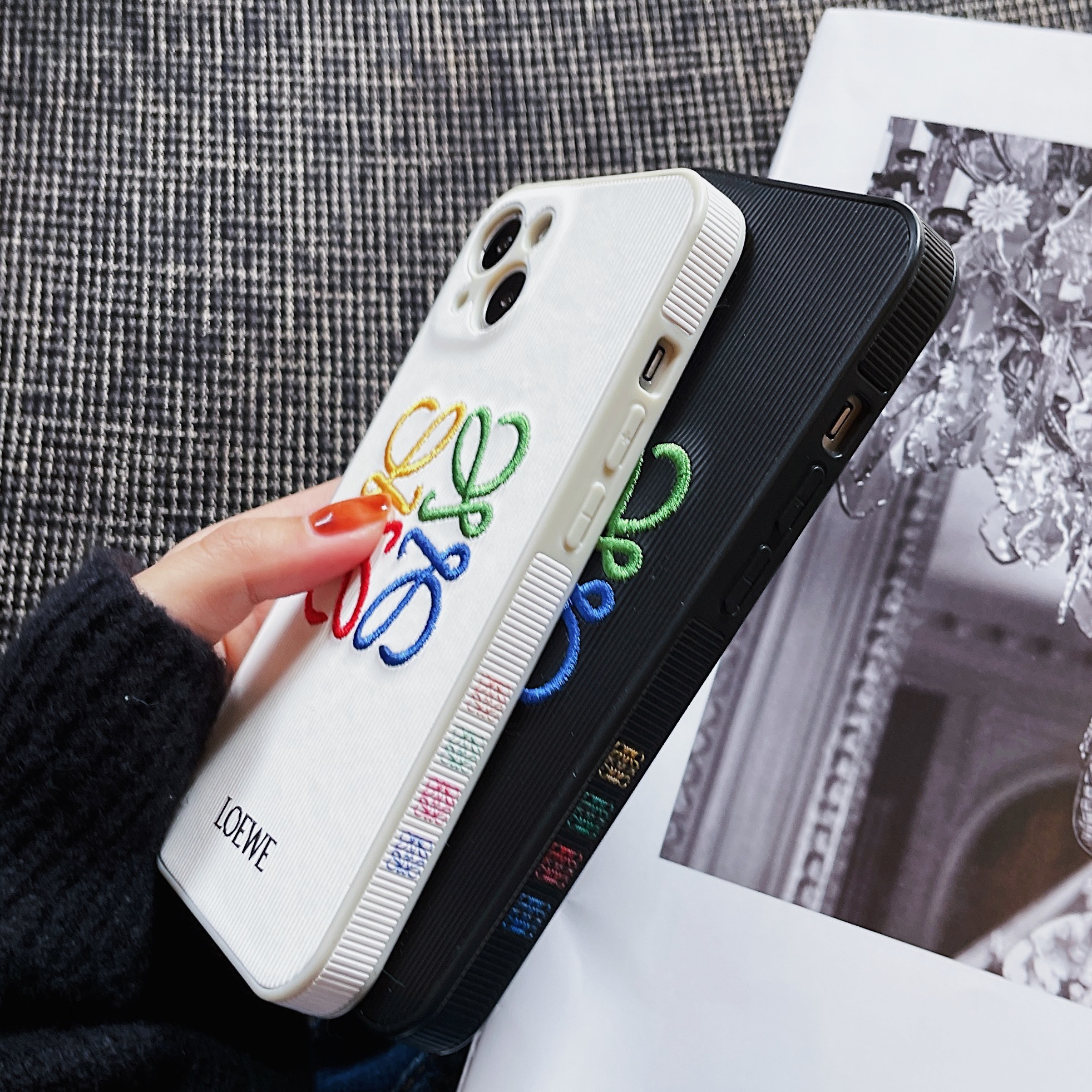 Loewe Embroidered iPhone Case