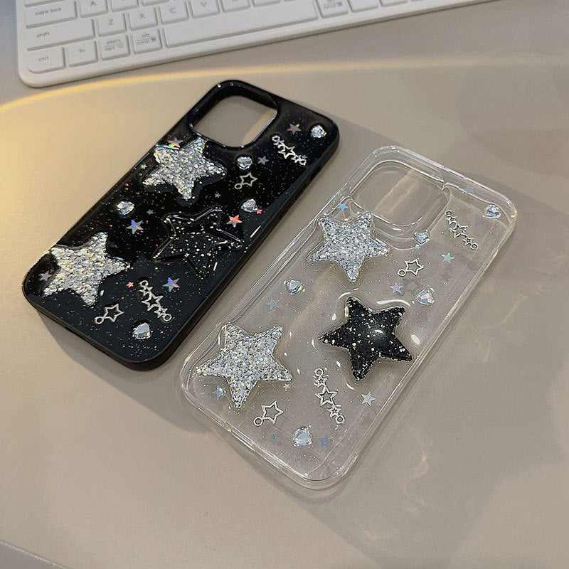 3D Star Diamond iPhone Case-BELKCASE