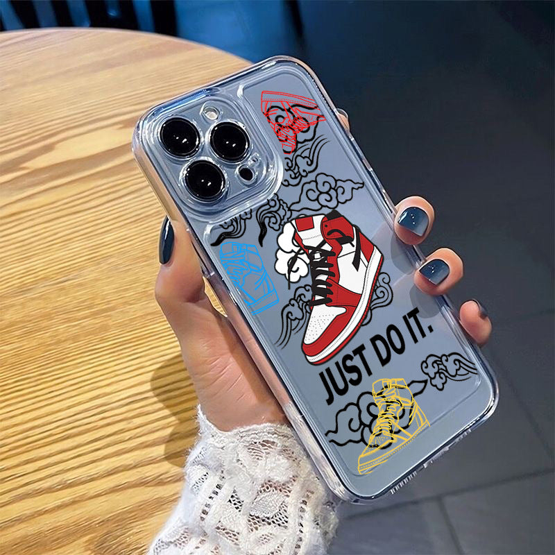 Transparent Trendy Sneakers iPhone Case