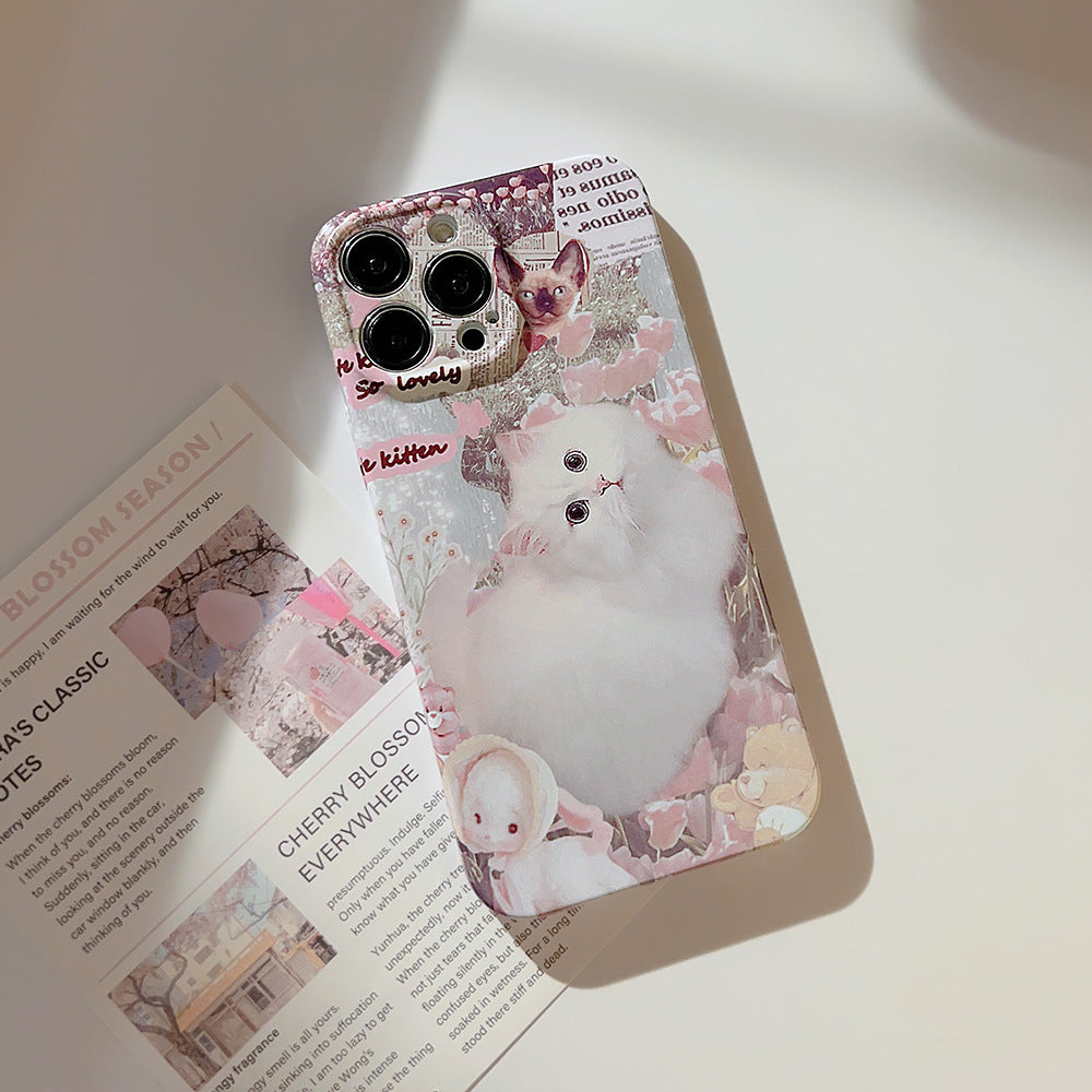 Romantic Cat iPhone Case-BELKCASE