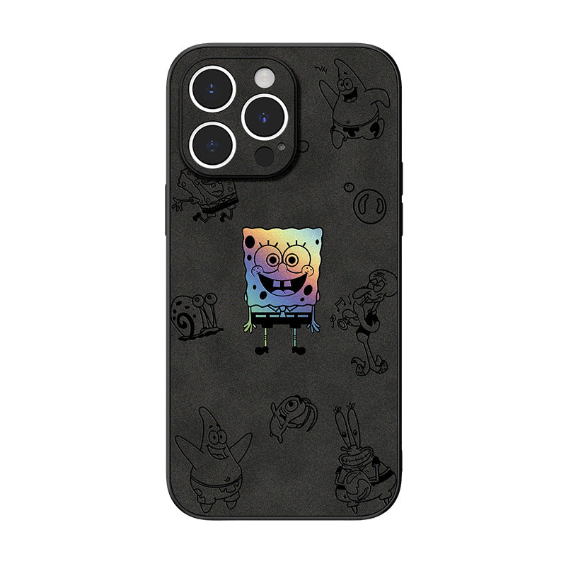 Cute classic cartoon iPhone Case Plush Leather Laser-BELKCASE