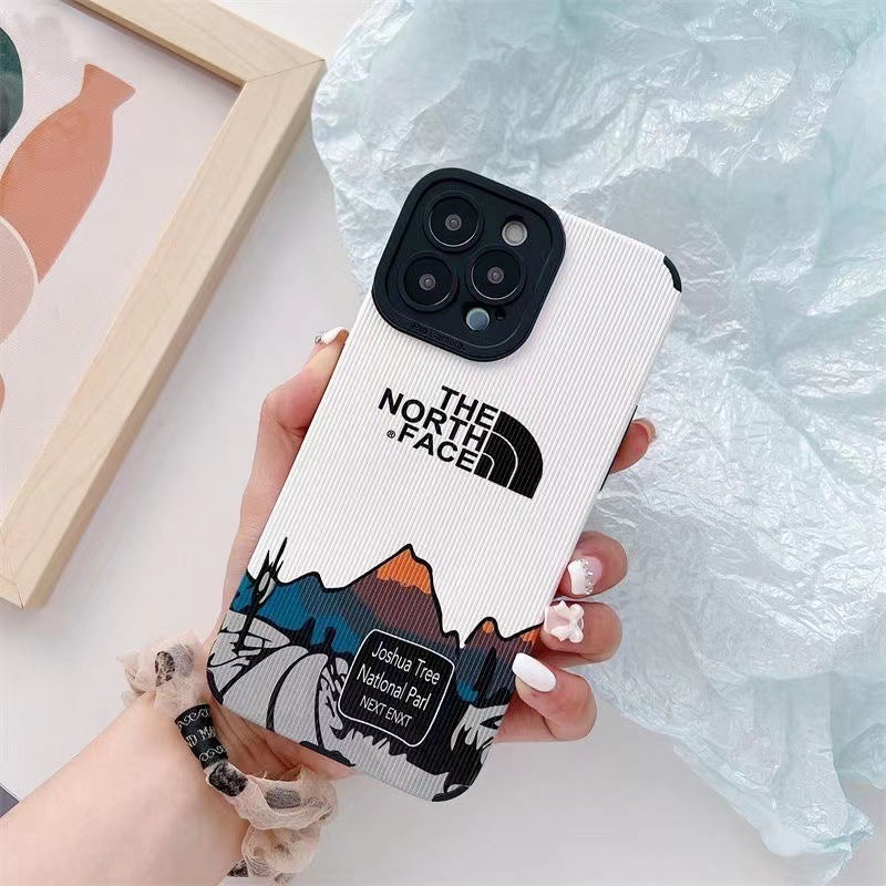 Vertical Grain texture Goad iPhone Case