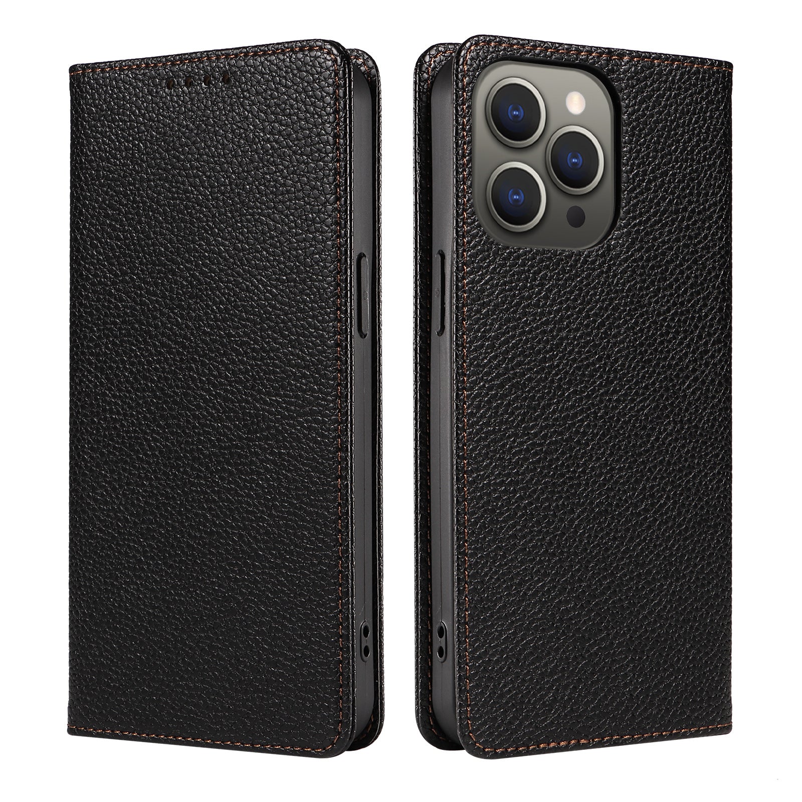 Leather Flip Iphone Wallet Case With Card Holder-BELKCASE