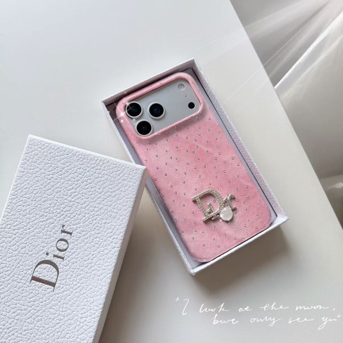 Dior Artistic Shimmer Canvas iPhone Case