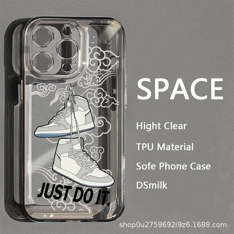 Transparent Trendy Sneakers iPhone Case
