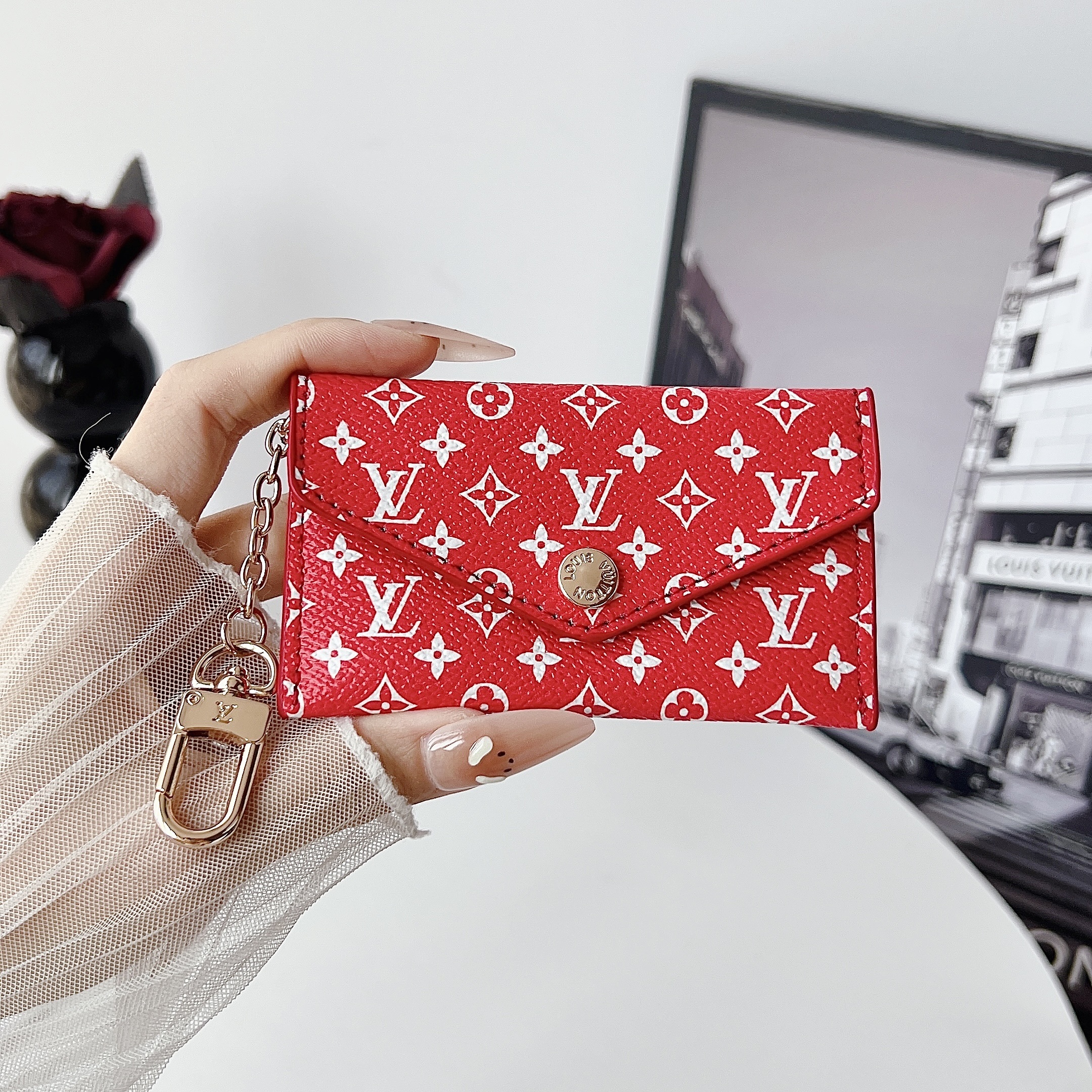 Louis Vuitton Luxury Leather Coin Purse