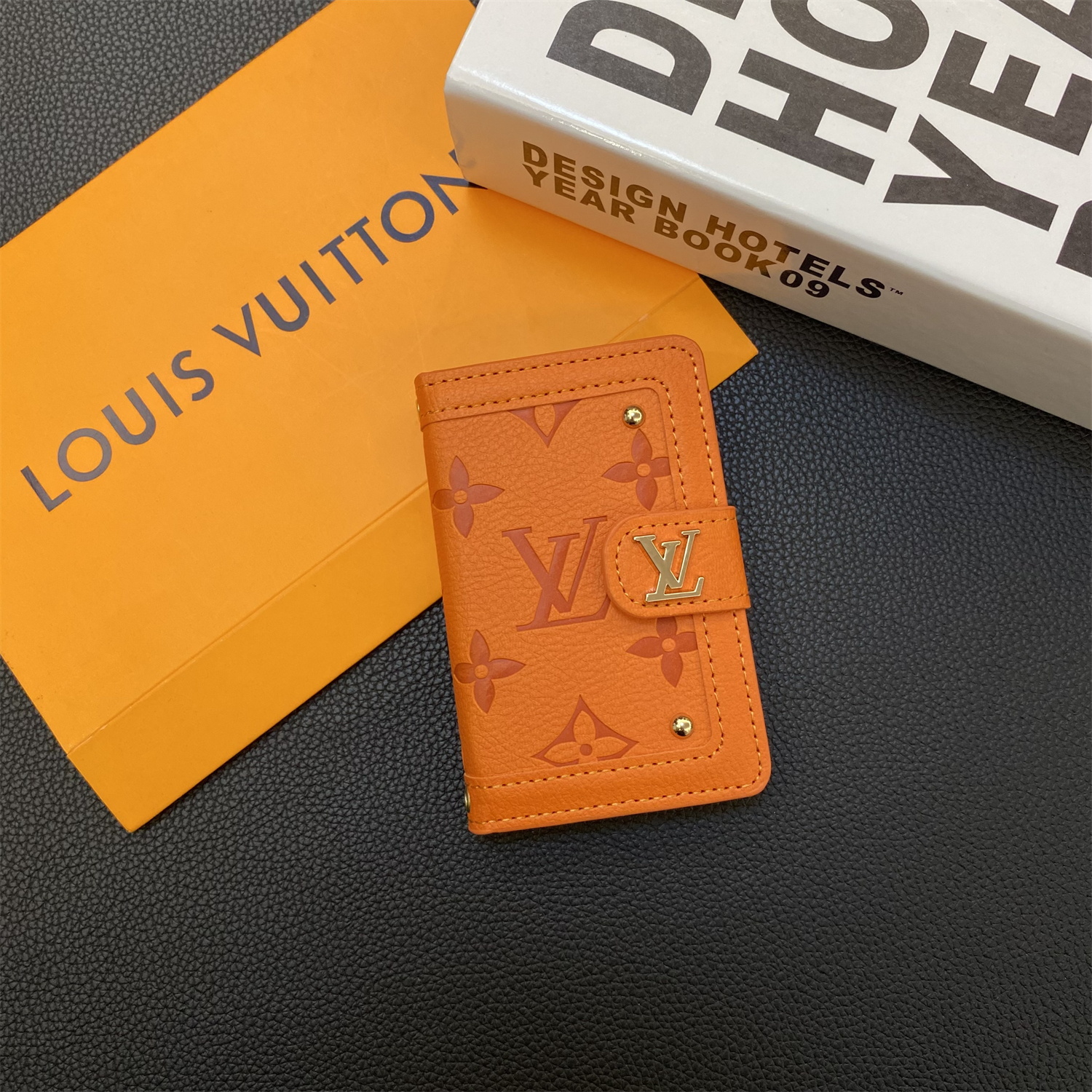 Luxury Leather Wallet Card Holder & Coin Purse With Snap Closure