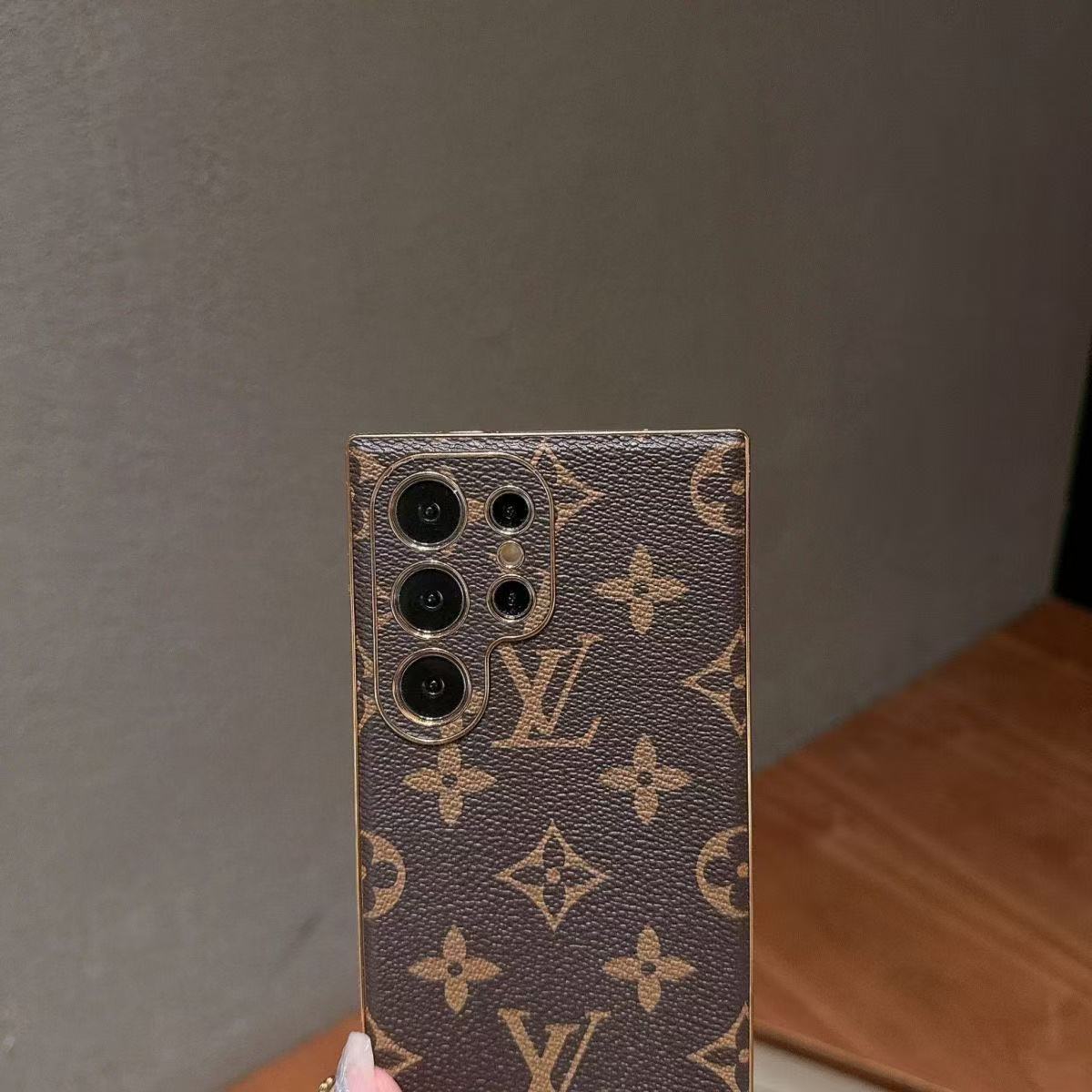 Leather Samsung Wallet Case-Litchi Pattern 